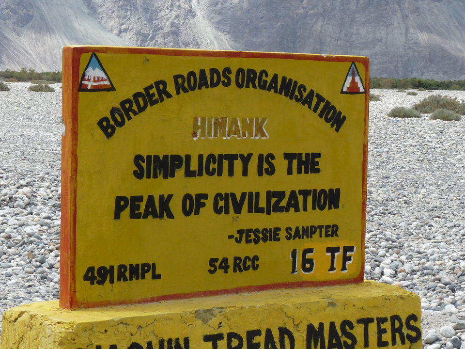 Photo of BRO sign boards – Company givers on lonely Himalayan roads 2/12 by Anunay Sood