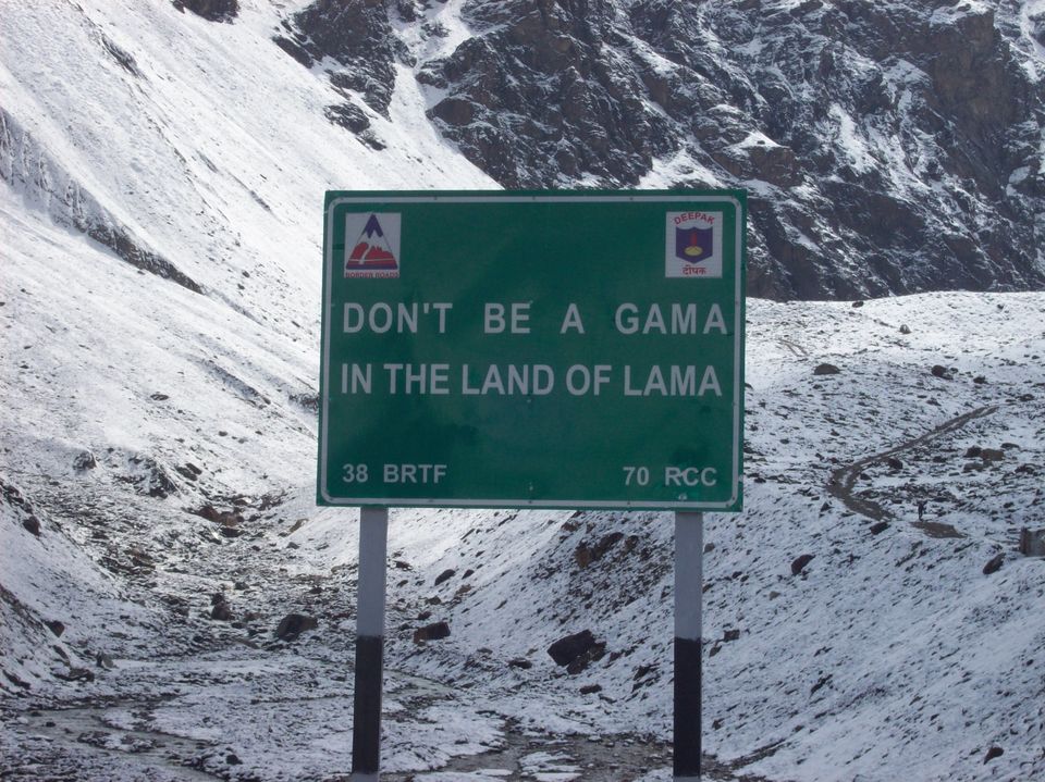Photo of BRO sign boards – Company givers on lonely Himalayan roads 8/12 by Anunay Sood
