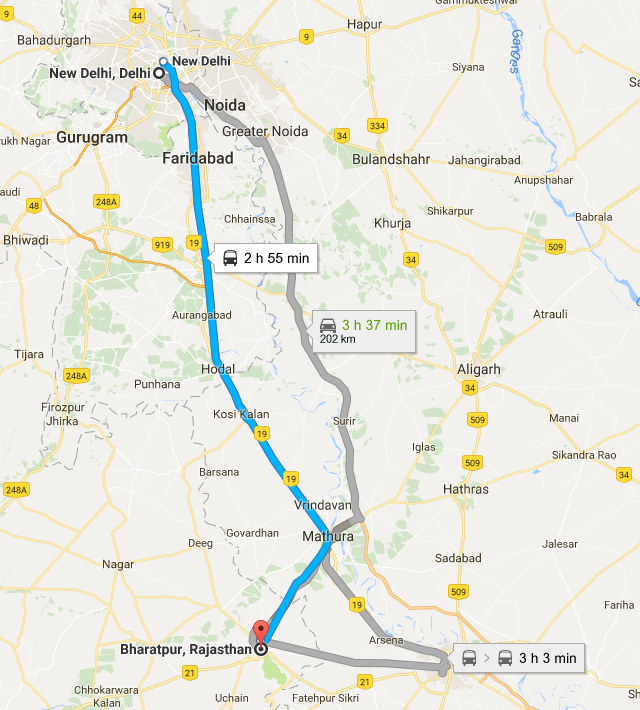 Jaipur To Bharatpur Road Map Deeg And Bharatpur, Rajasthan - Rejuvenating Weekend Getaway - Tripoto