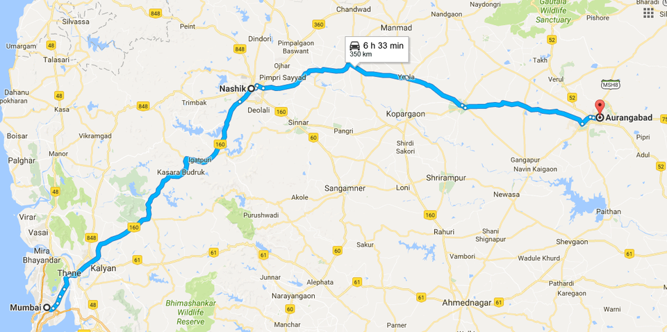 Mumbai To Aurangabad Distance By Road Via Nasik Best Travel Route To Aurangabad - Tripoto