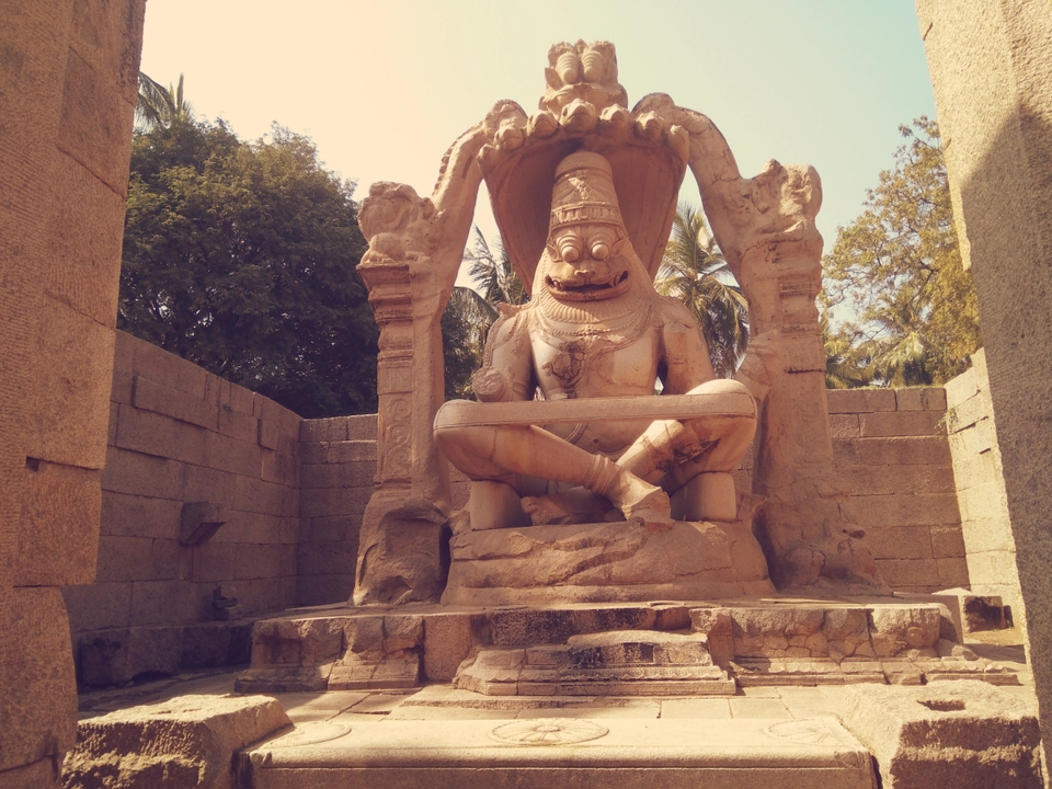 Photo of Narasimha Shrine, Hampi, Karnataka, India by Meghali Ghosh