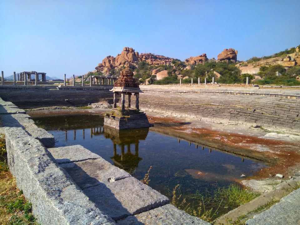 Photo of Pushkarani, Hampi, Karnataka, India by Meghali Ghosh