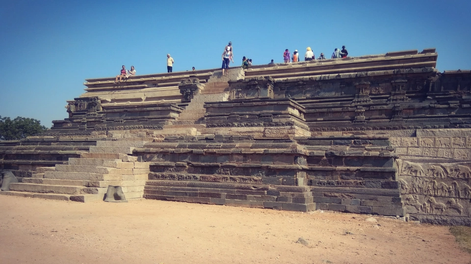 Photo of Mahanavami Dibba, Hampi, Karnataka, India by Meghali Ghosh