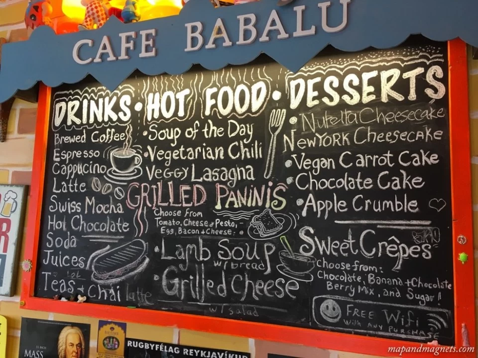 Photo of Café Babalú, Skólavörðustígur, Reykjavík, Iceland by Map and Magnets