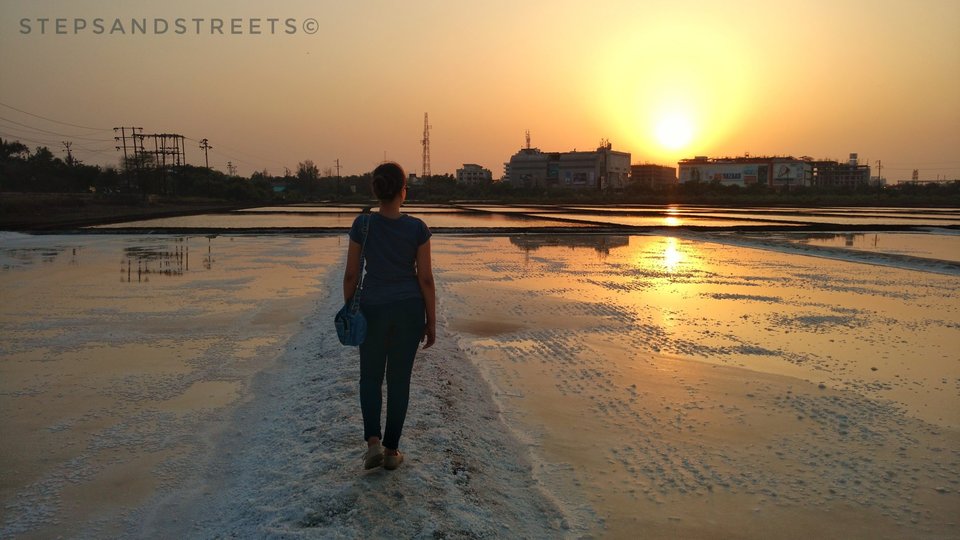 Photo of Sunset Conversations amidst the White Fields of Bassein · Steps and Streets 1/17 by Tanisha Guin