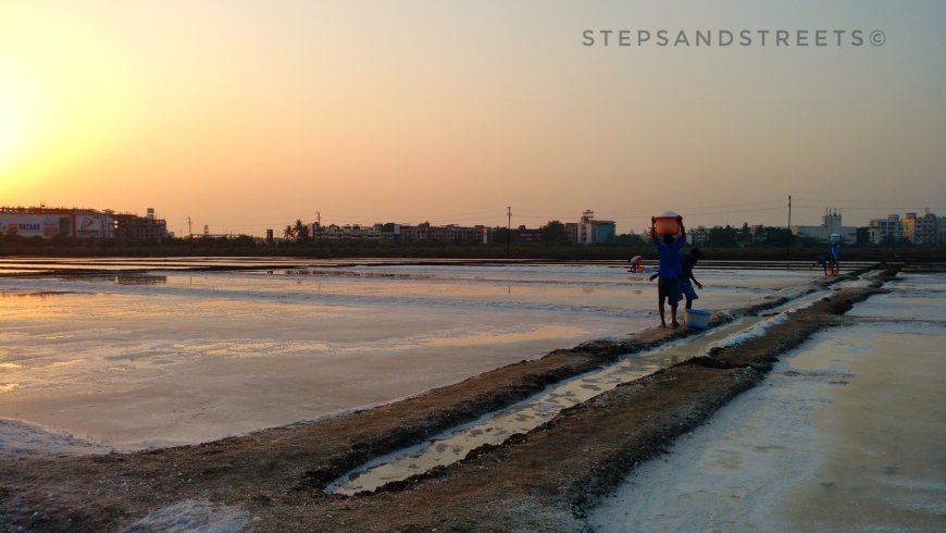 Photo of Sunset Conversations amidst the White Fields of Bassein · Steps and Streets 7/17 by Tanisha Guin