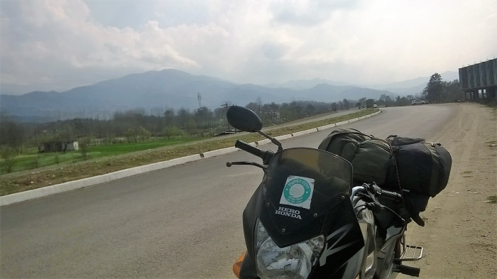 Photo of An old motorcycle and I survived while exploring Prashar lake in the Himalayas 2/9 by Danish Khan