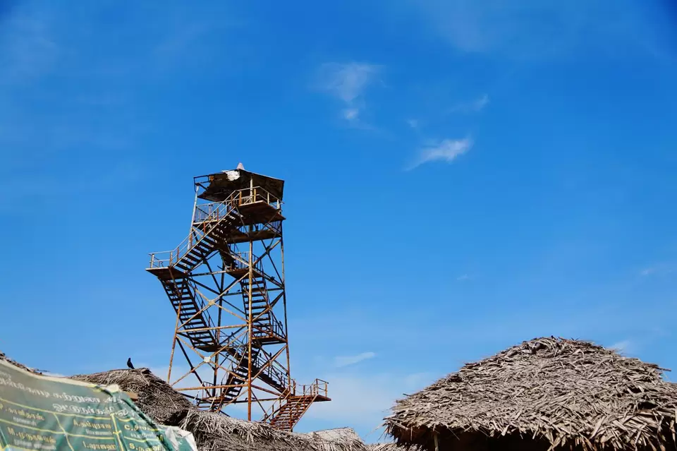 Photo of Tourist Walking Port, Dhanushkodi, Tamil Nadu, India by Sabarish Kenath