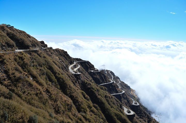 Photo of Journey through the winding roads - Dzuluk, Gnathang Valley - East Sikkim - Silk Route by Sayan Mitra