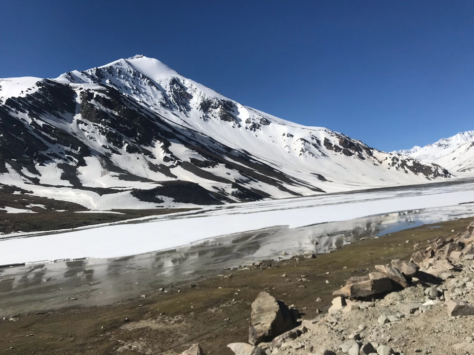 Photo of Pangong Lake Road by Kanishk Daima