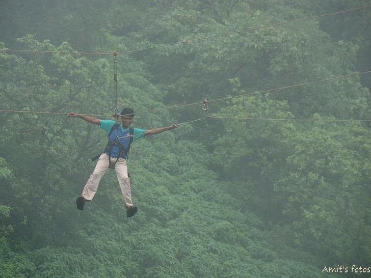 Photo of Flying Fox Thru Waterfall @ Tamhini Ghat.. by Amol Kotkar