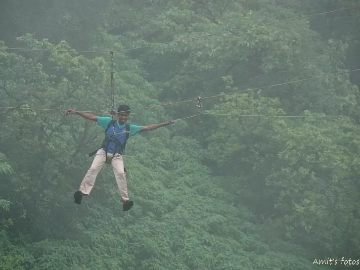 Photo of Flying Fox Thru Waterfall @ Tamhini Ghat.. by Amol Kotkar