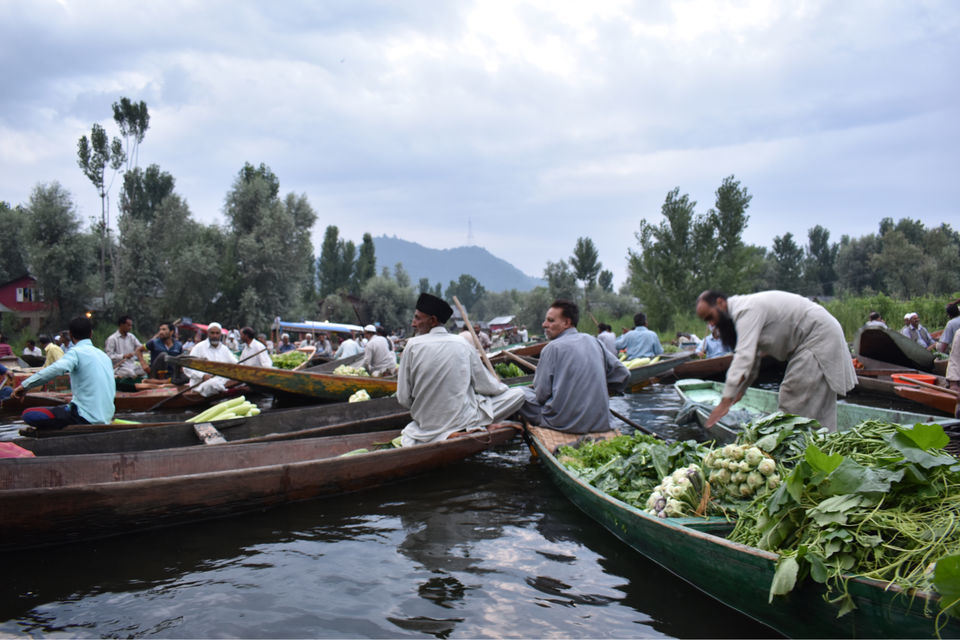 Photo of Floating Vegetable Market At The Dal by Aamir Wani