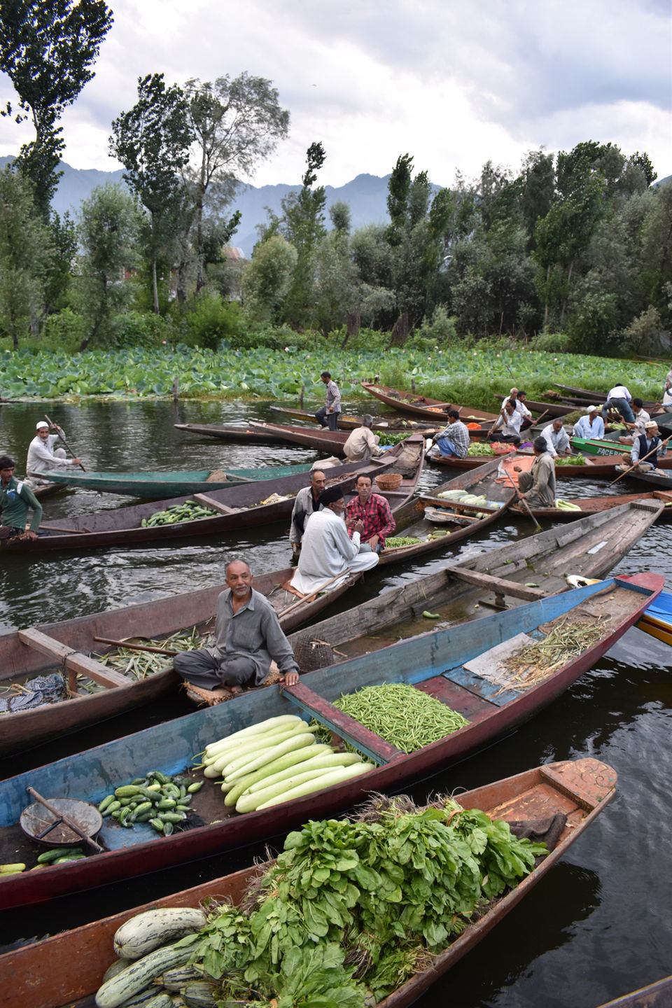 Photo of Floating Vegetable Market At The Dal by Aamir Wani