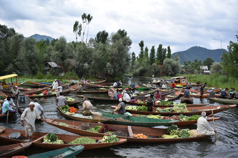 Photo of Floating Vegetable Market At The Dal by Aamir Wani