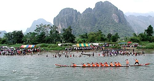 Photo of Nam Song River, Vang Vieng, Vientiane, Laos by Hot Toddies Unlimited
