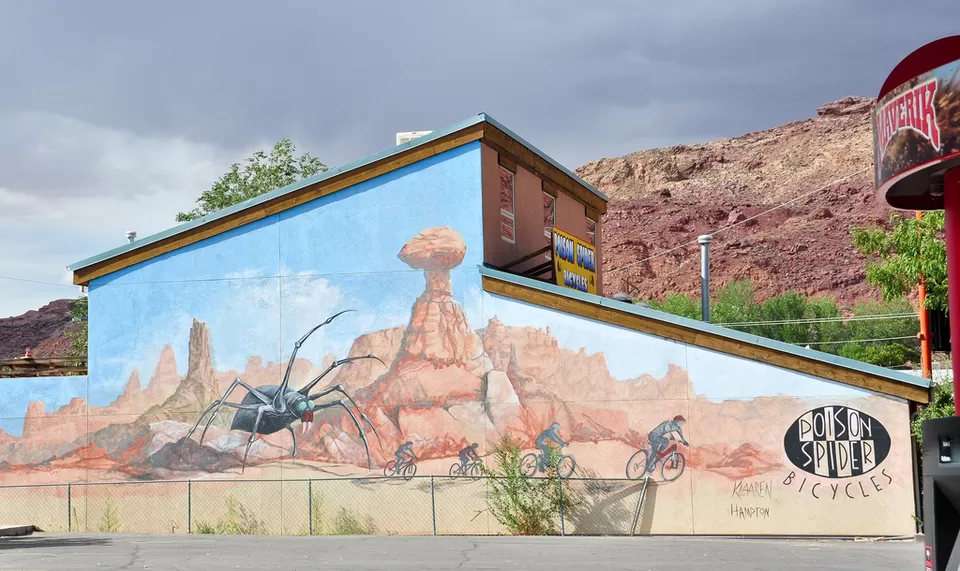 Photo of Poison Spider Bicycles, North Main Street, Moab, UT by Betsy