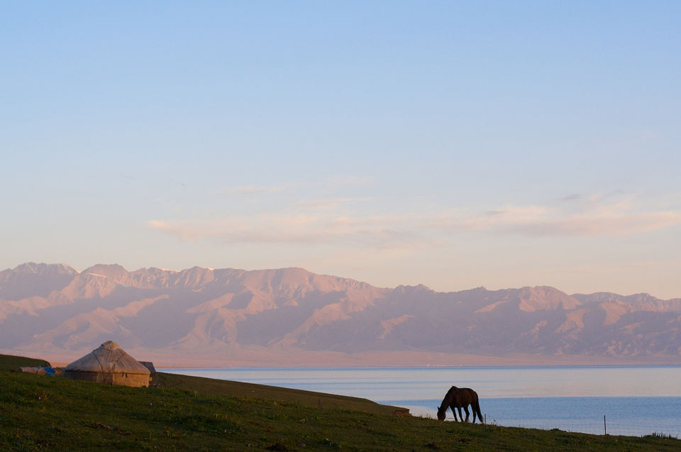 Photo of Sayram Lake, Bortala, Xinjiang, China by Nancy & Joseph Gill