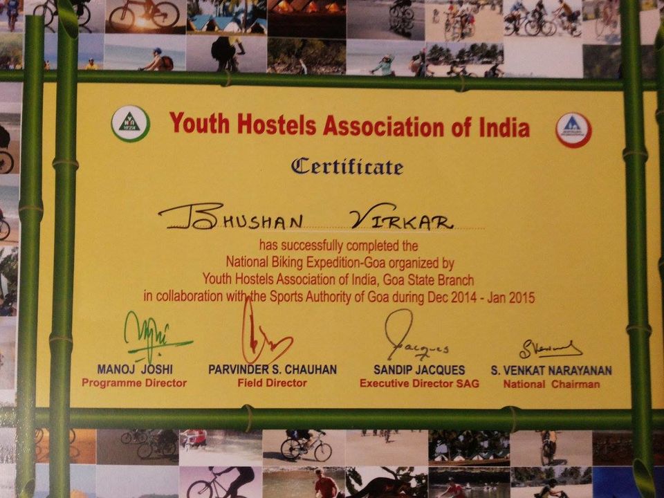 Photo of YHAI GOA Cycling Expedition 6/18 by bhushan virkar