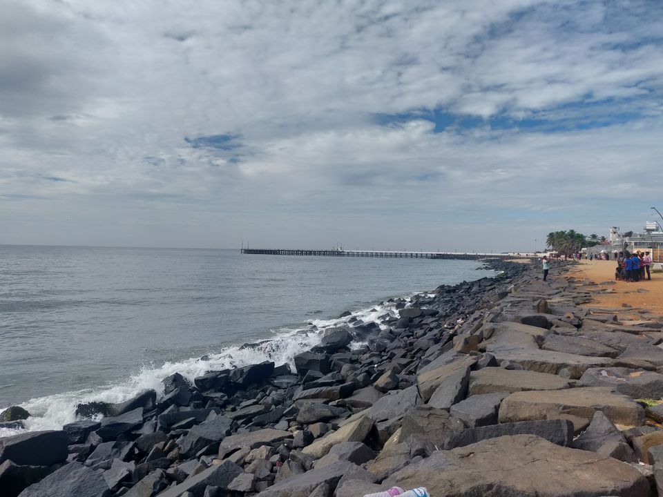 Photo of Gandhi Beach Stand, Goubert Avenue, White Town, Pondicherry, Puducherry, India by pradeep karuturi
