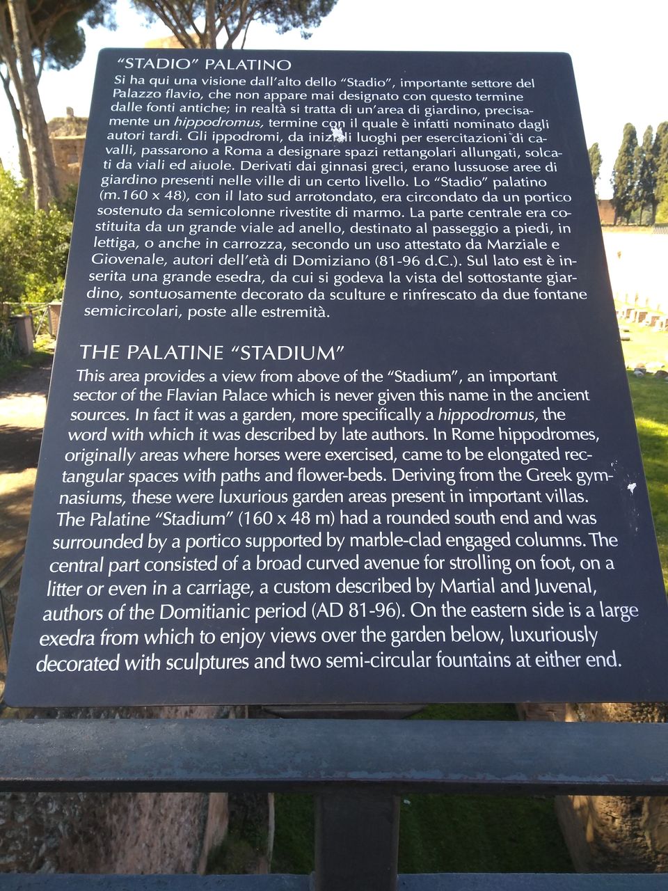 Photo of Stadio Palatino, Via di San Gregorio, Rome, Metropolitan City of Rome, Italy by Mustafa Shahid