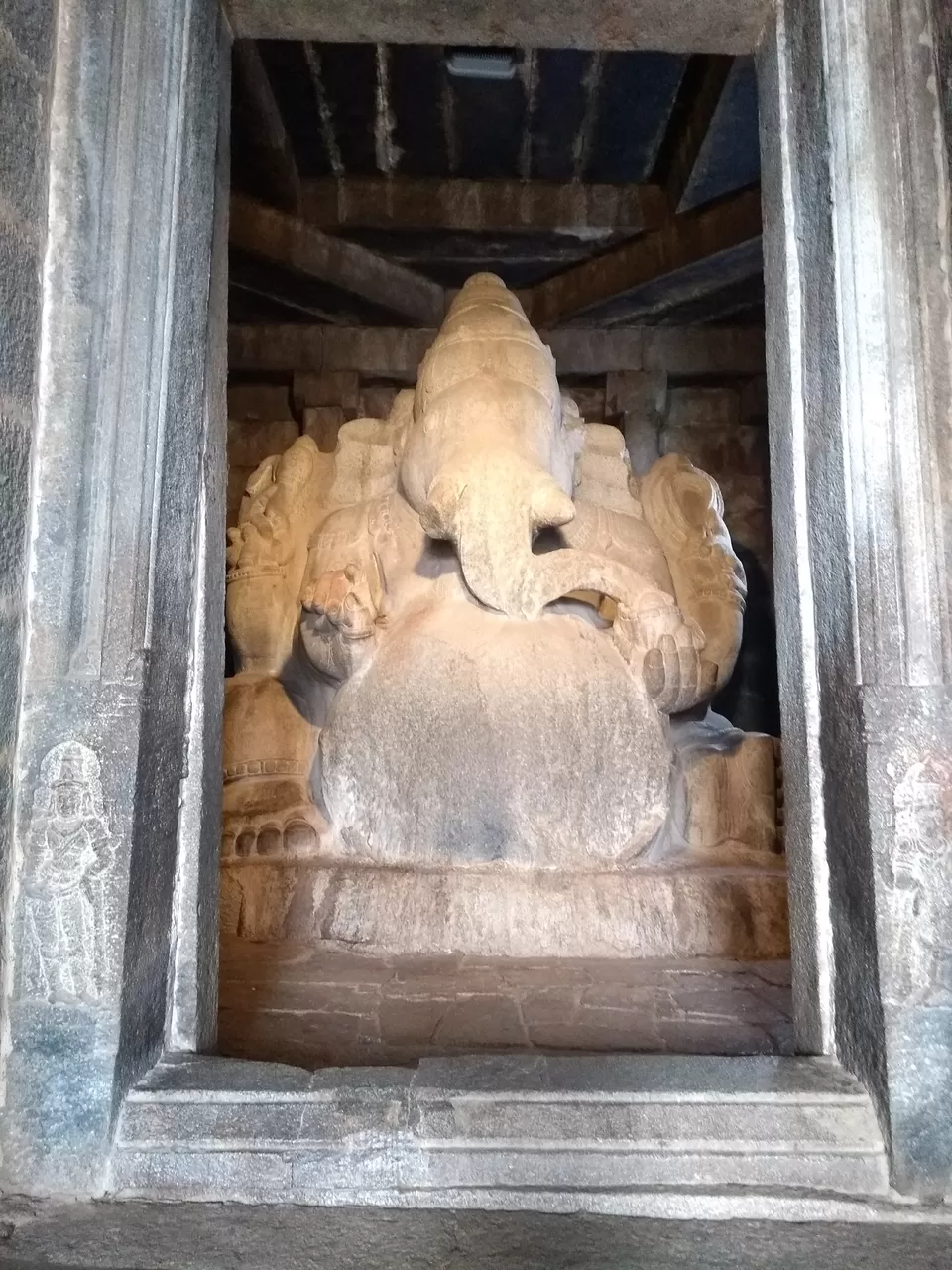 Photo of Kadalekalu Ganesha, Hampi, Karnataka, India by Alisha Gonsalves