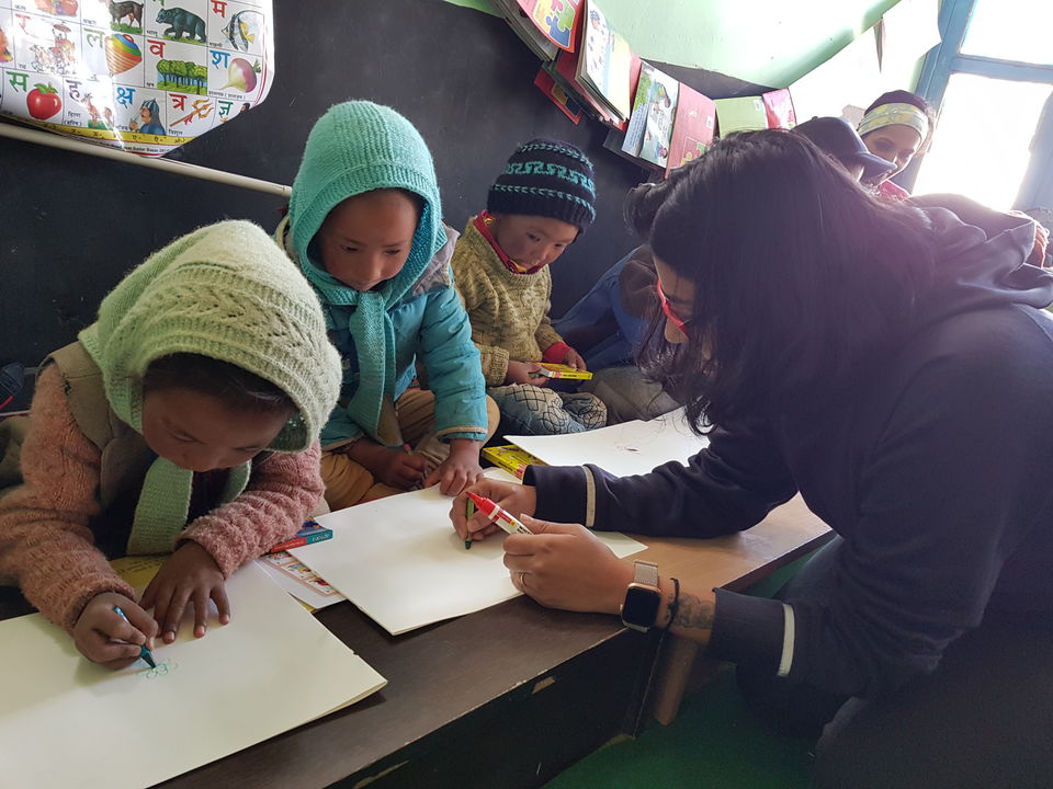 Photo of The Last Avatar Art Workshop in Hikkim, Spiti Govt School 1/9 by Aman Chotani