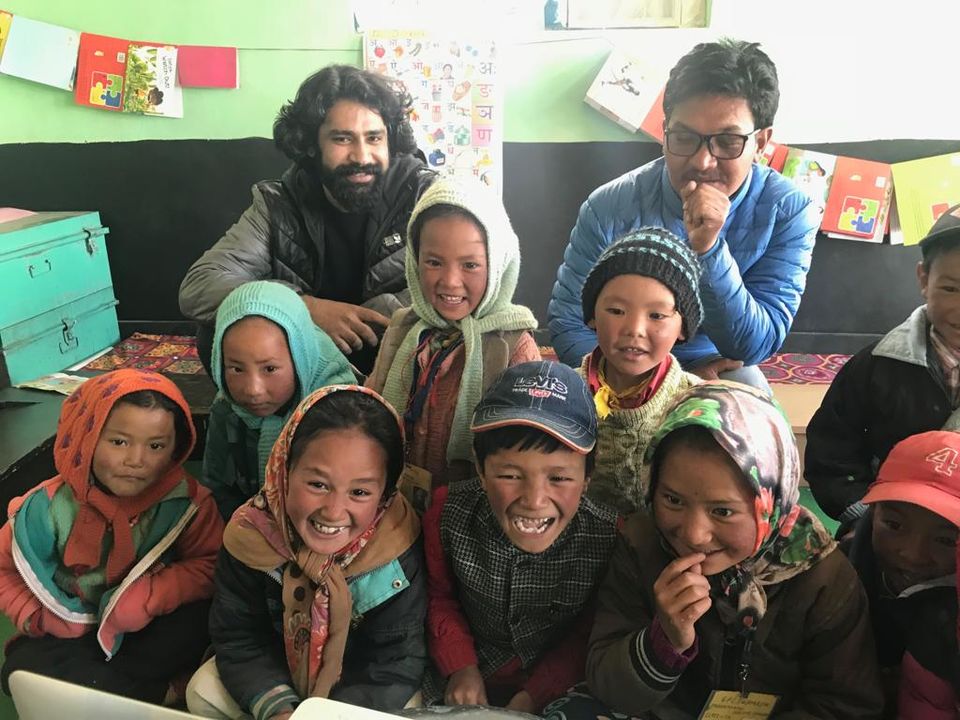 Photo of The Last Avatar Art Workshop in Hikkim, Spiti Govt School 9/9 by Aman Chotani