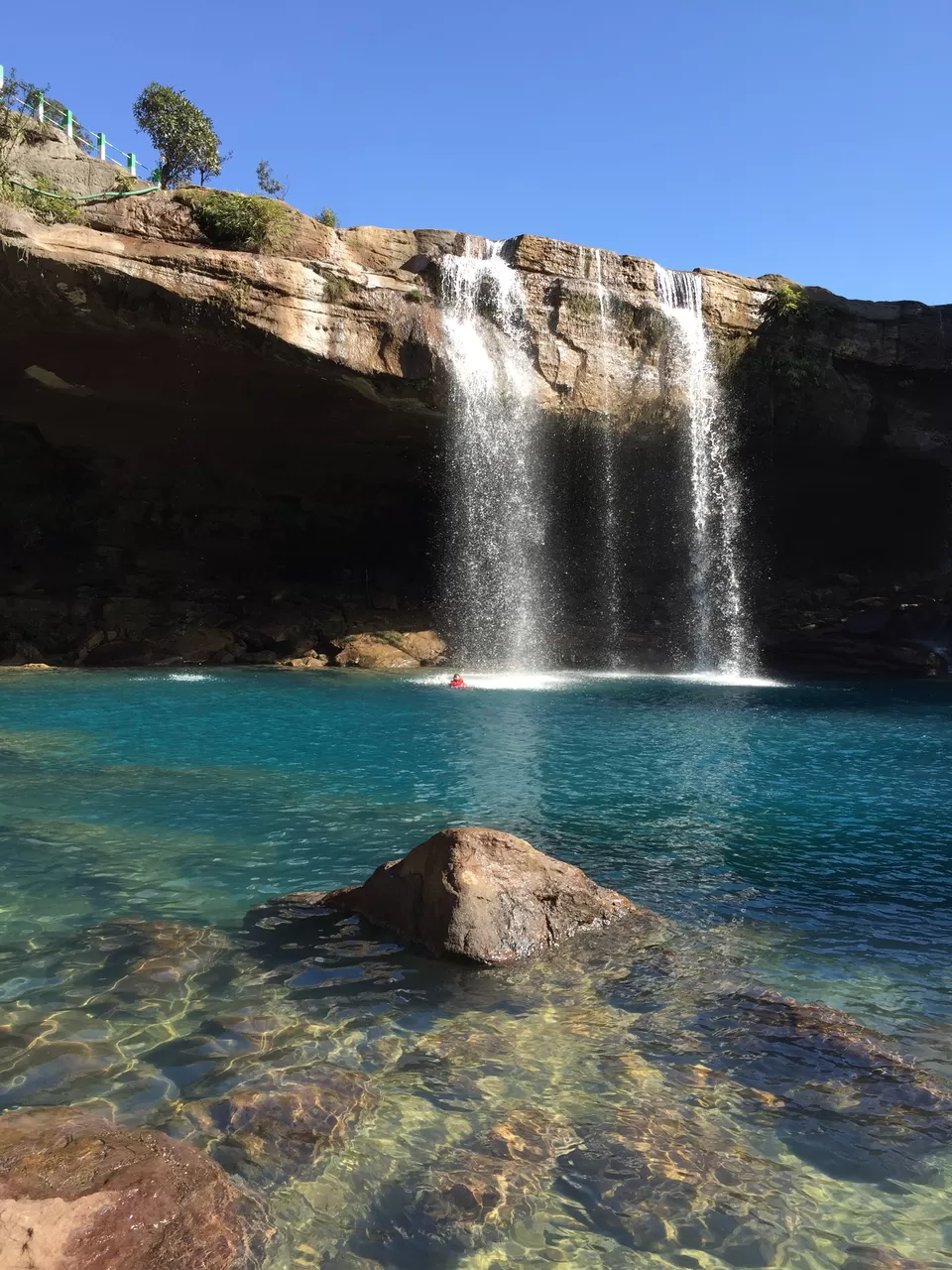 Photo of Krang Shuri Waterfall, Meghalaya, India by Sanjana Gupta