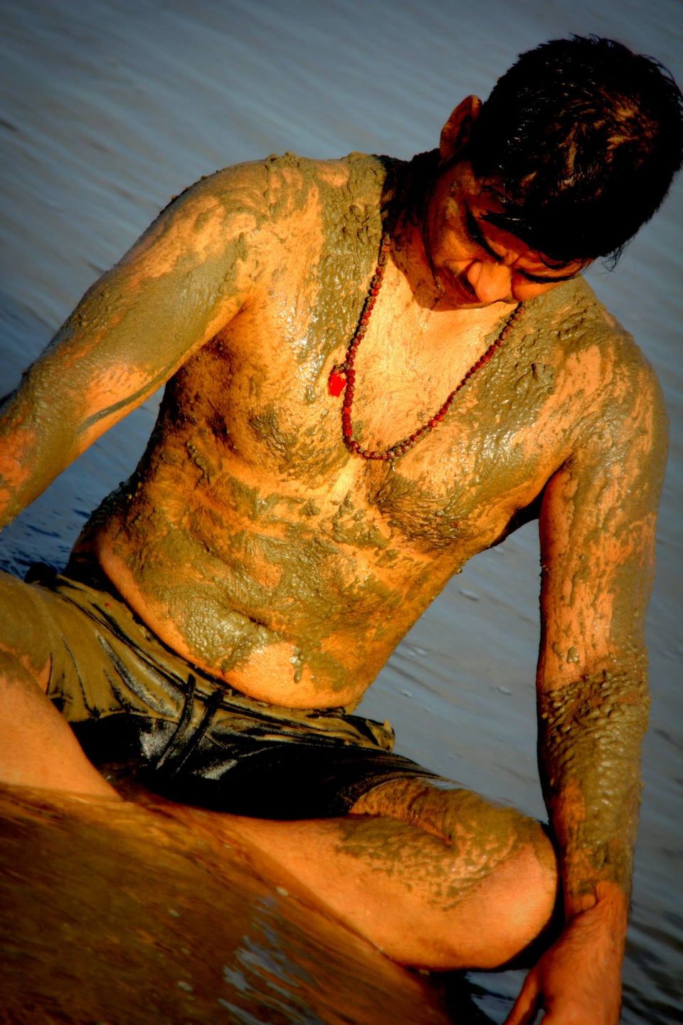 Photo of Him, the ocean and me at Goa, Ashvem Beach. 3/18 by Meghna P