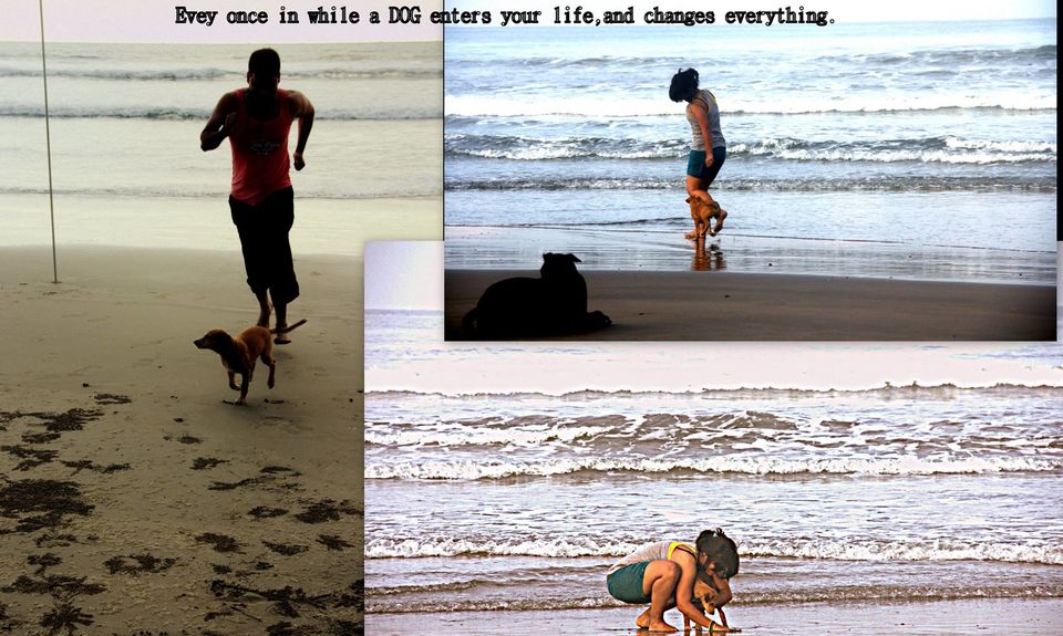 Photo of Him, the ocean and me at Goa, Ashvem Beach. 6/18 by Meghna P