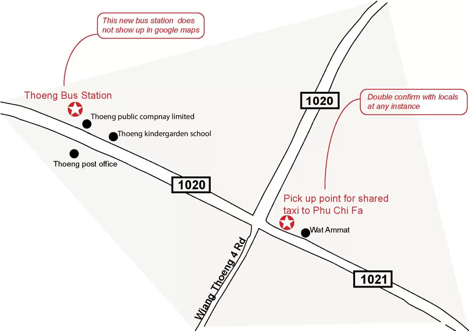 Photo of Thoeng Bus Station Wiang Chiang Rai Thailand by THILAKRAJ