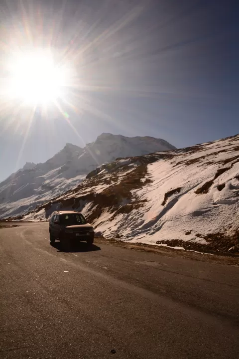 Photo of Keylong-Leh Road, Choglamsar, Jammu and Kashmir, India by Jeeson Joseph Variath