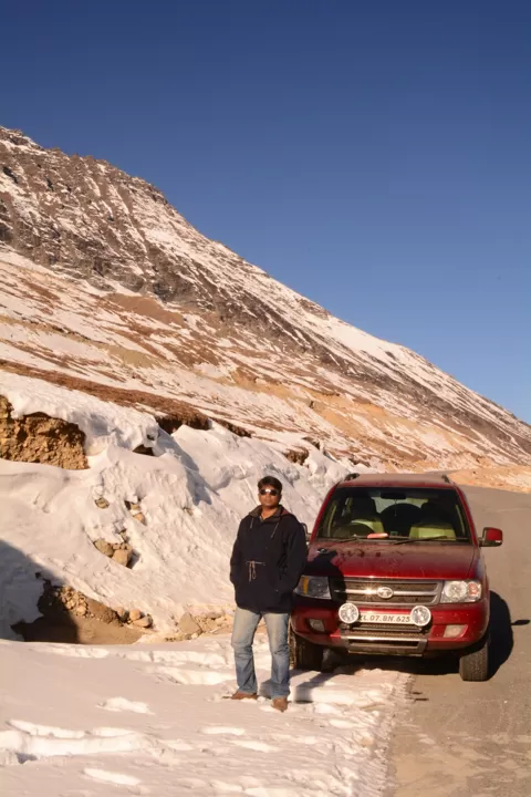 Photo of Keylong-Leh Road, Choglamsar, Jammu and Kashmir, India by Jeeson Joseph Variath