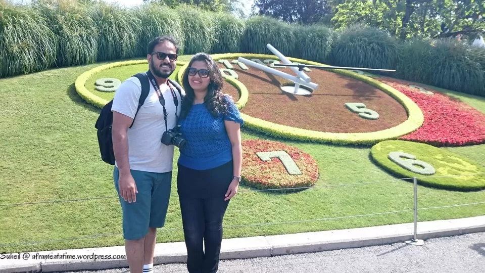 Photo of L'horloge fleurie, Quai du Général-Guisan, Geneva, Switzerland by Suheil Patel
