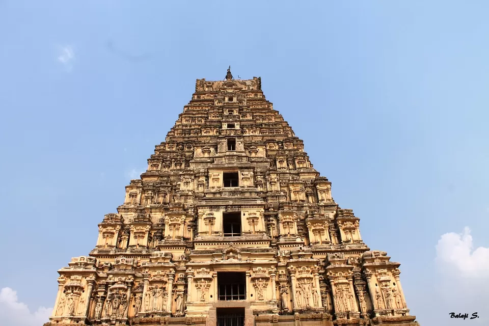 Photo of Virupaksha Temple East Gopura, Hampi, Karnataka, India by Akshata Rao