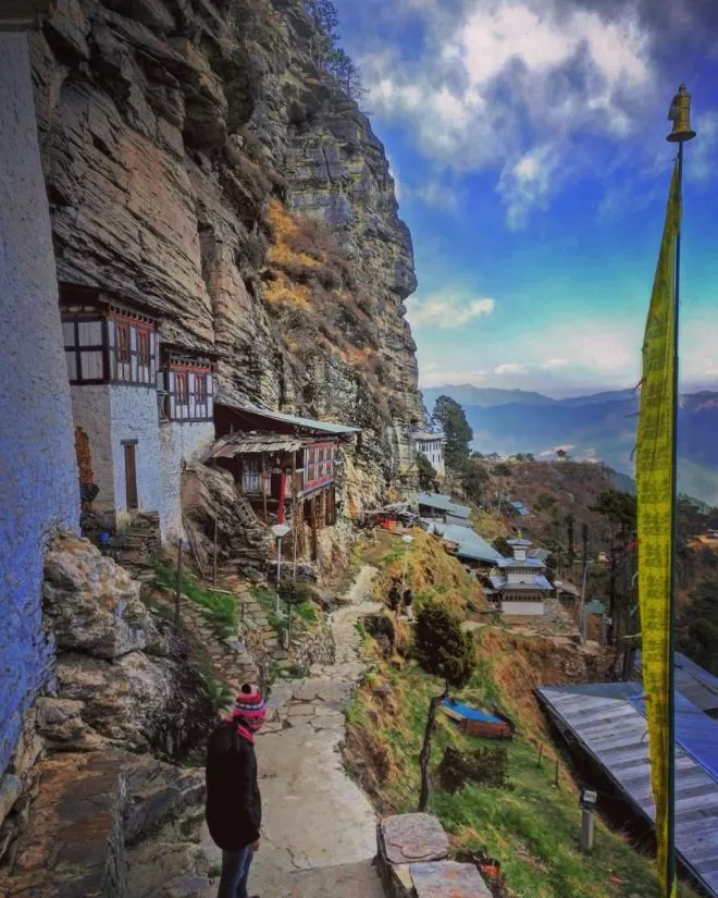 Photo of Kila Nunnery, Bhutan by Akanksha Siwach. Tales of The Hidden Trails