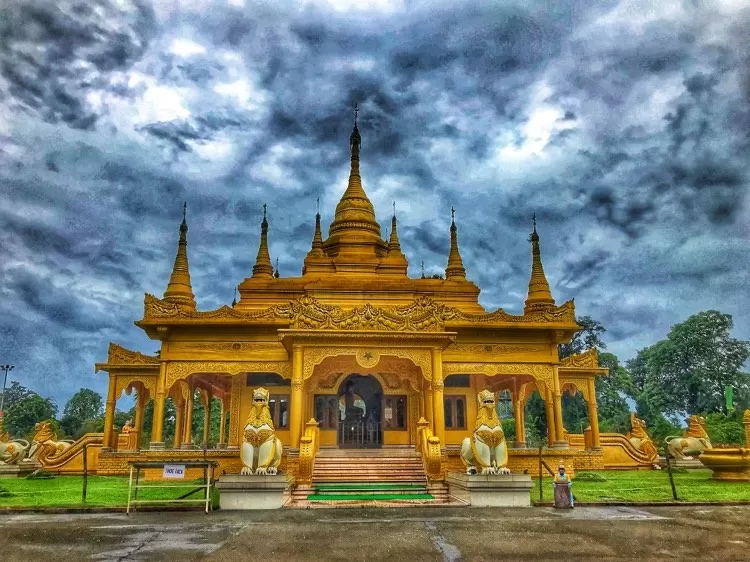 Photo of Golden Pagoda, Namsai, Namsai, Arunachal Pradesh, India by Akanksha Siwach. Tales of The Hidden Trails