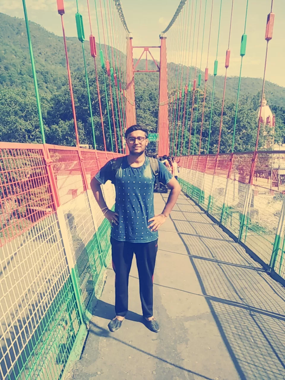 Photo of Ram Jhula Bridge, Ram Jhula, Ganga Vatika, Rishikesh, Uttarakhand, India by Abhishek Rakkesh Sharma