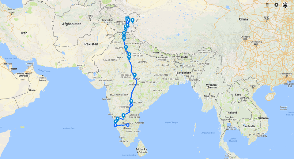 Photo of Ride to Himalayas on a street bike - 23 days , 5340 kms 1/15 by GoProMan