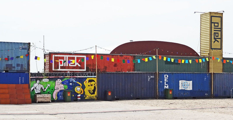 Photo of This Mostly Vegetarian Amsterdam Cafe Is Made Out Of Shipping Containers And Has a Beach! by Prageet Goel