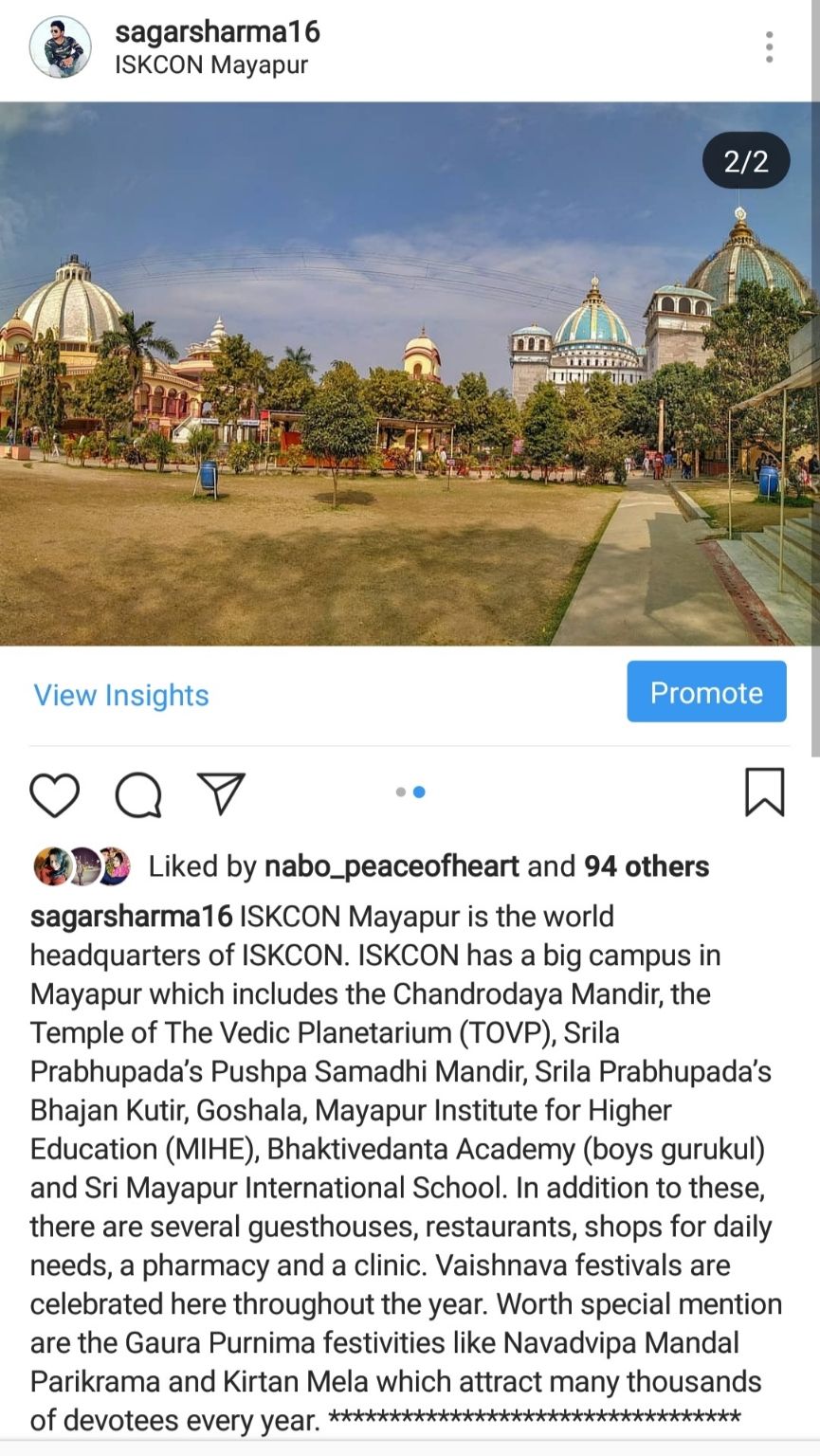 Photo of ISKCON Mayapur, Mayapur, West Bengal, India by Sagar Sharma