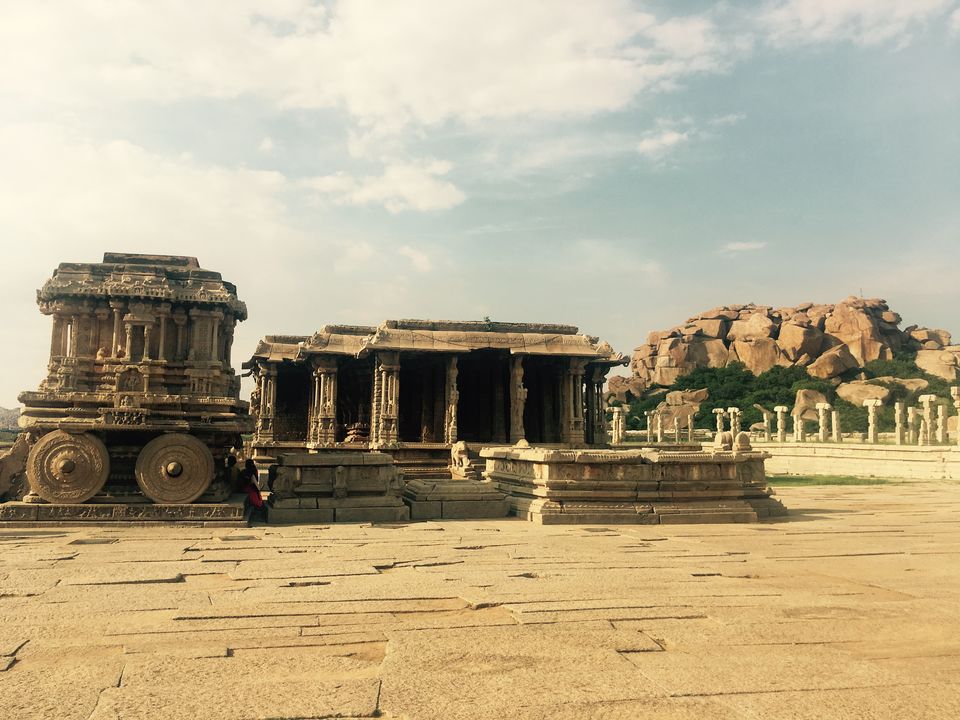 Photo of Stone Chariot, Hampi, Nimbapura, Karnataka, India by Lalitha Chinmayee
