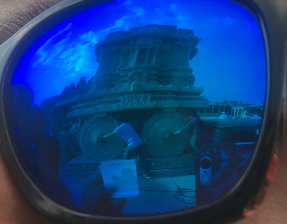 Photo of Stone Chariot, Hampi, Nimbapura, Karnataka, India by Lalitha Chinmayee
