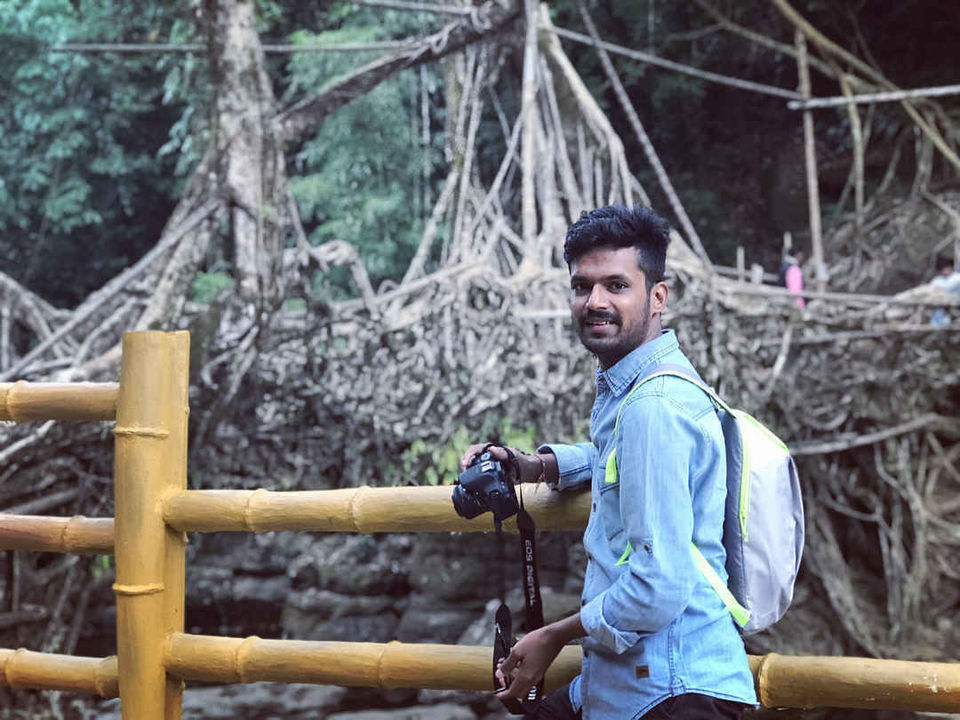 Photo of Root Bridge, Meghalaya, India by Nitish Hardeniya