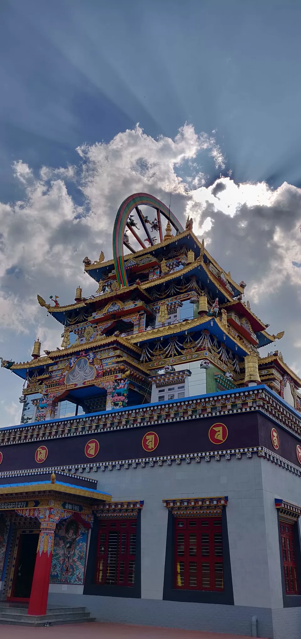 Photo of Namdroling Monastery, Tibetan Golden Temple, Bylakuppe, Karnataka, India by Vikas Kawade