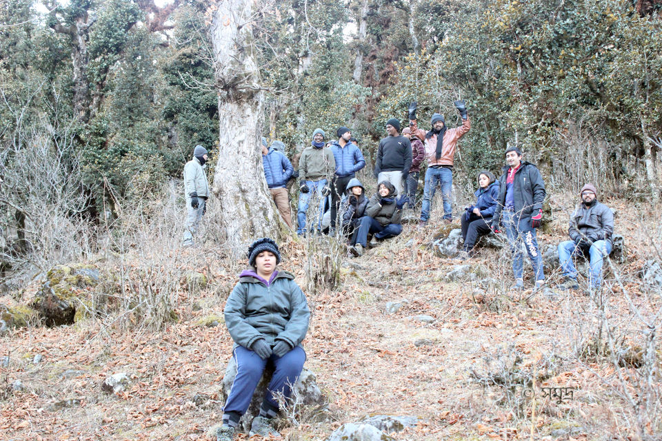 Photo of The warmth of friendship on the snow clad slopes of Kuari Pass by Samudra Sengupta