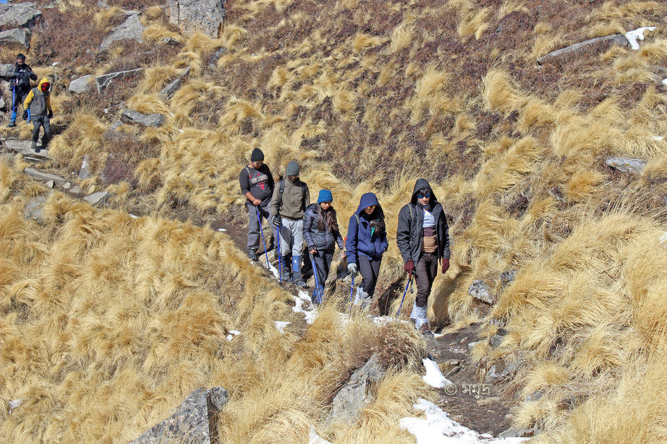 Photo of The warmth of friendship on the snow clad slopes of Kuari Pass by Samudra Sengupta