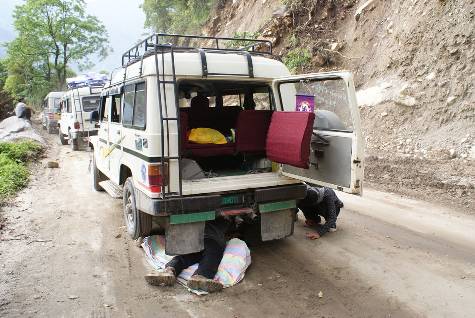 Photo of Alas ! our SUV broke down.. by Subhrajyoti Parida