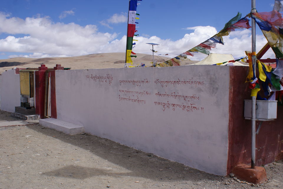 Photo of The Buddhist scriptures on walls of the monastery by Subhrajyoti Parida